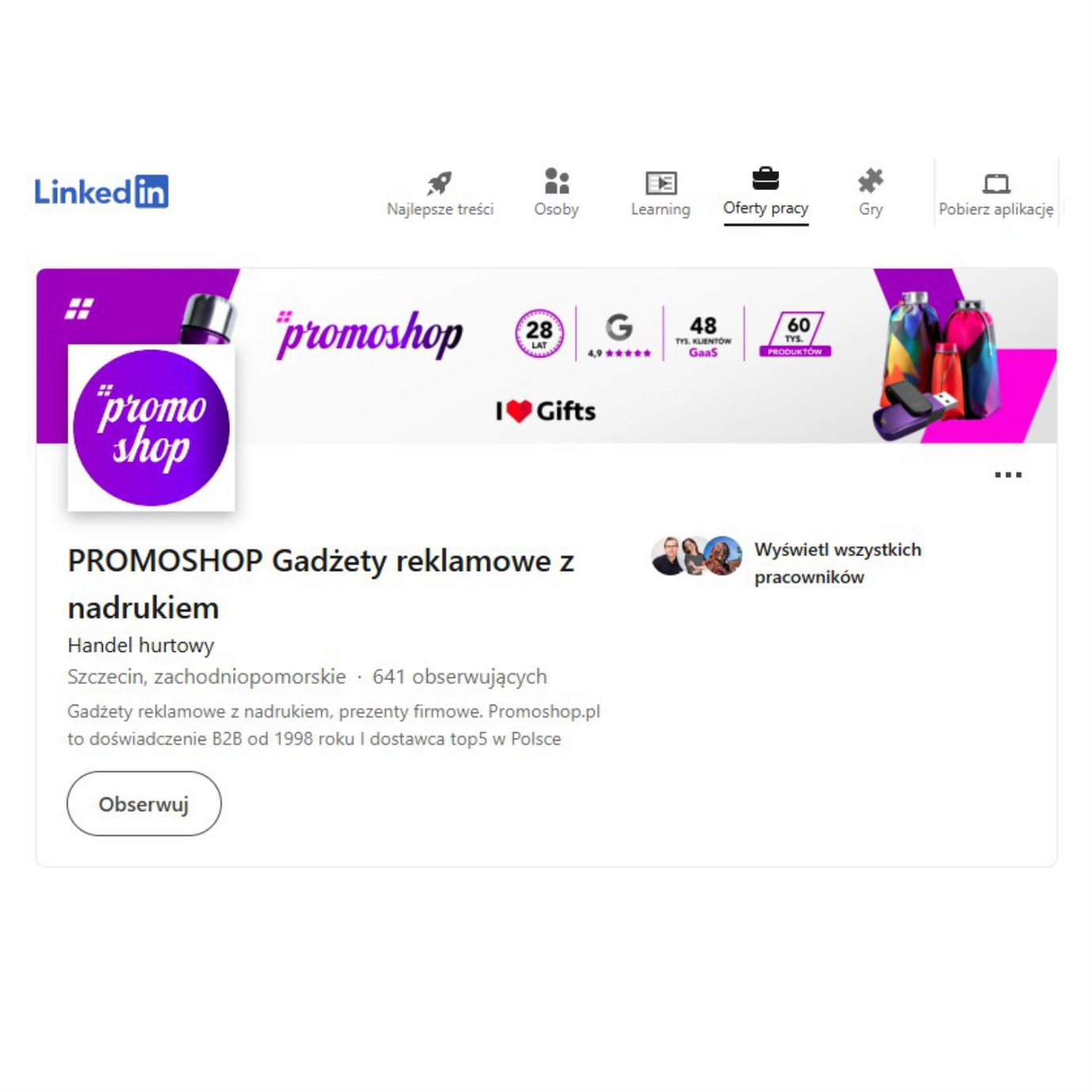 promoshop LinkedIn